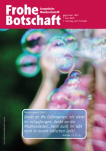 Zeitschriftencover mit Seifenblasen als Titelbild